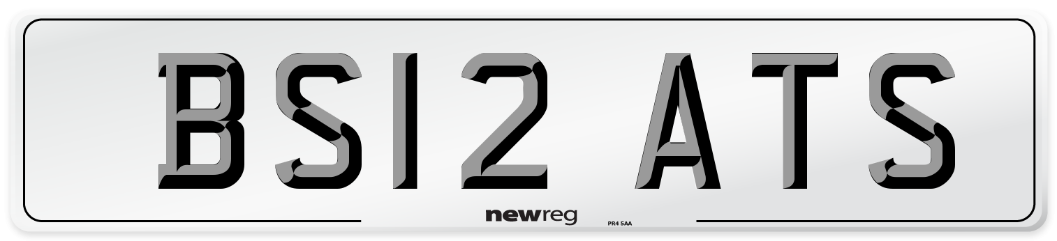 BS12 ATS Number Plate from New Reg